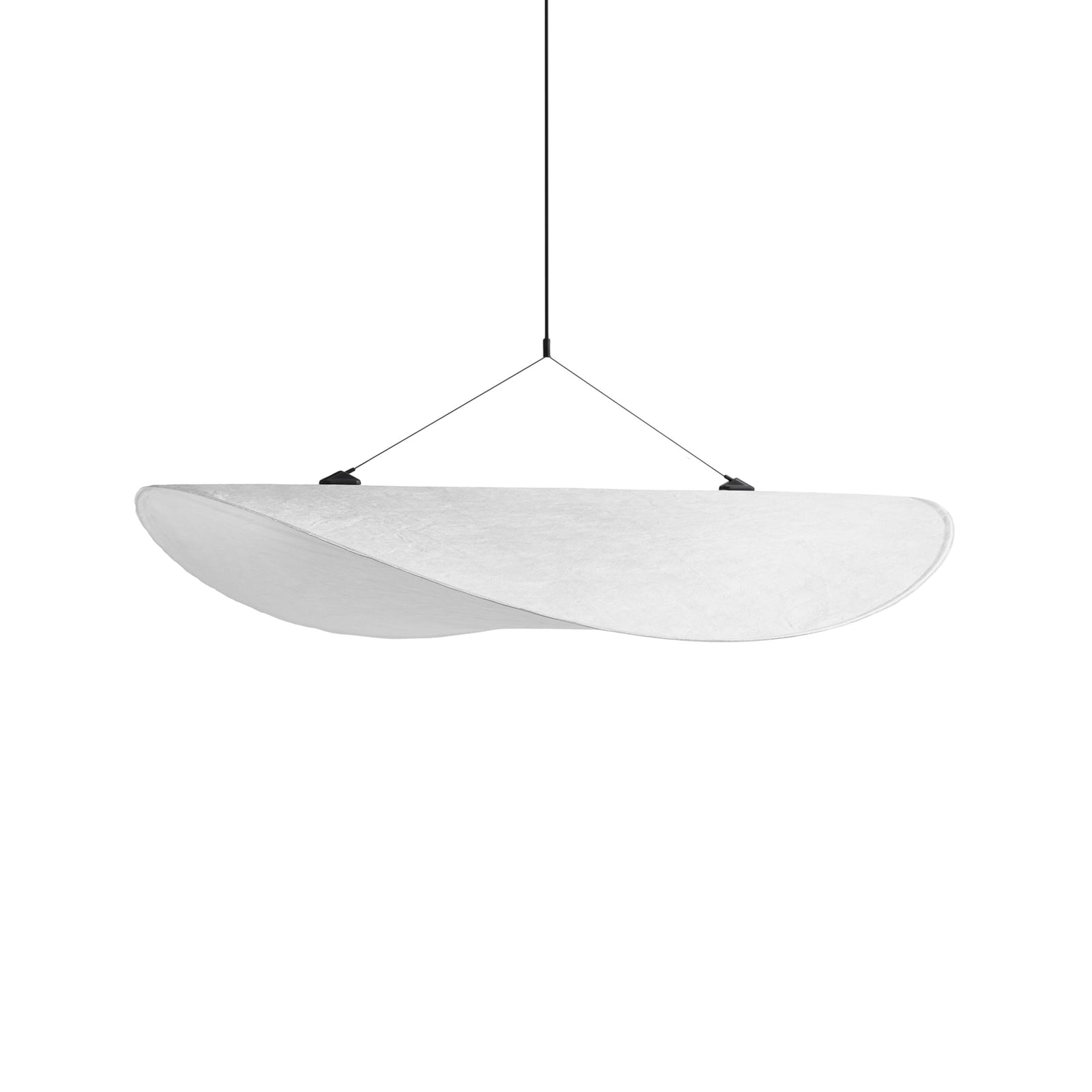 LED pendellampe Tense Tyvek hvit 70 cm dimbar montert i rom