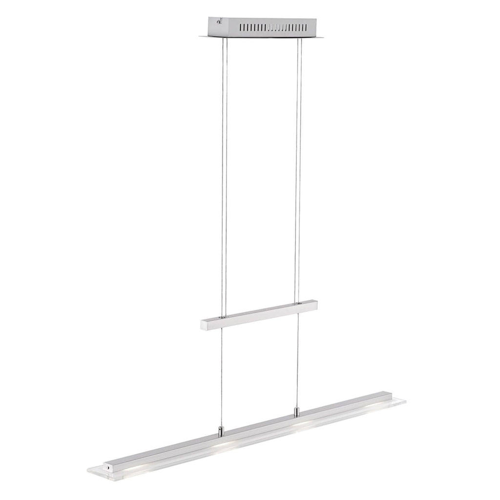 LED pendellampe Tenso matt nikkel dimbar CCT 64 cm forfra