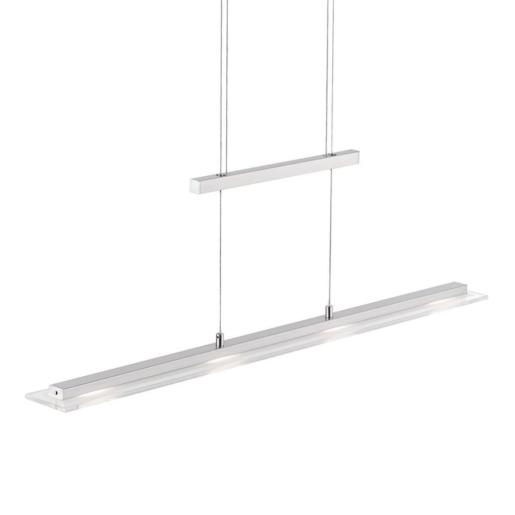LED pendellampe Tenso matt nikkel dimbar CCT 64 cm bakside