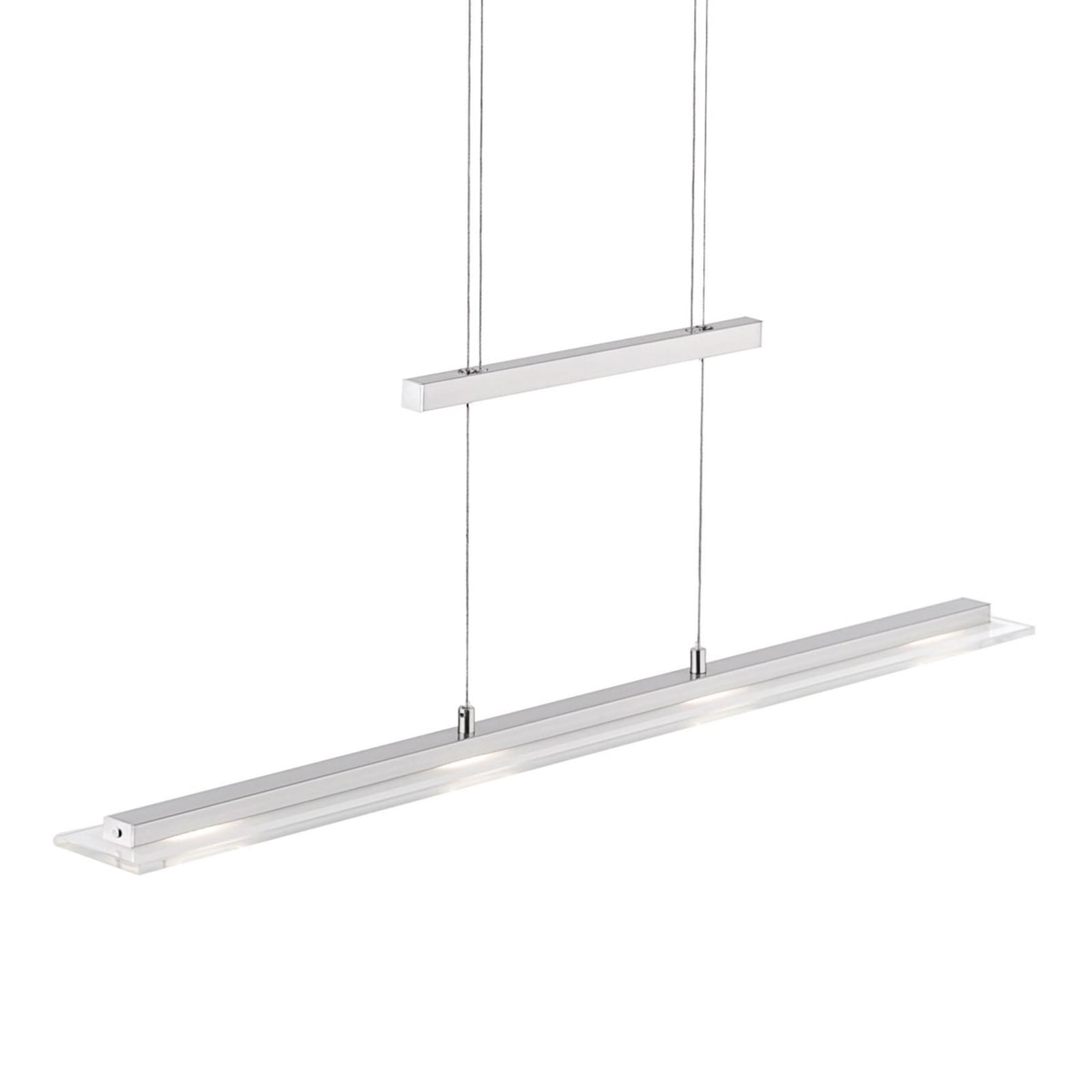 LED pendellampe Tenso matt nikkel dimbar CCT 64 cm bakside