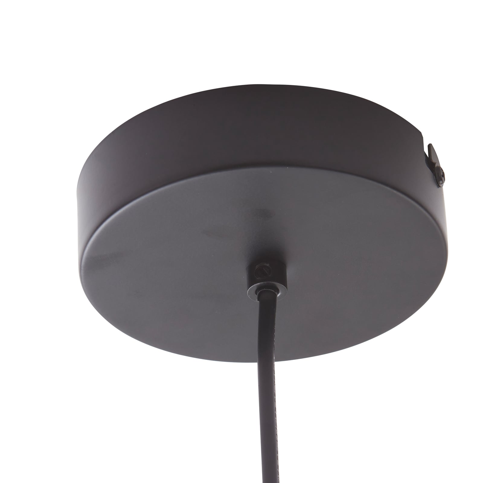 LED pendellampe Tiama svart/gull jern i rom