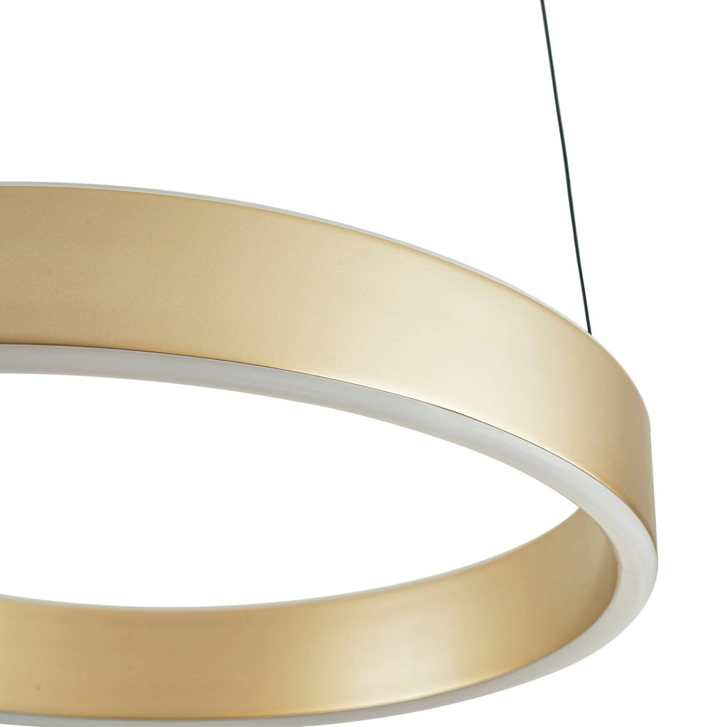 LED pendellampe Tindra dimbar gull Ø40 cm 35W varmhvit oppheng