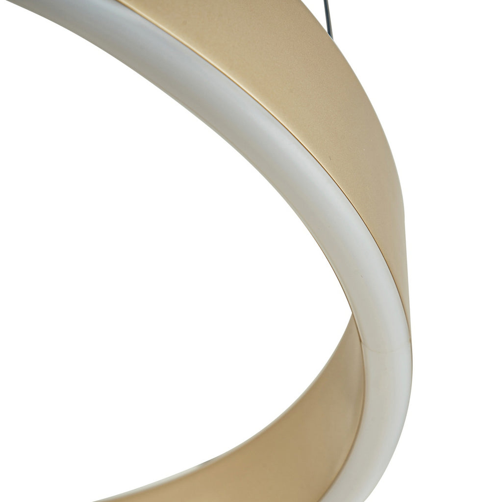 LED pendellampe Tindra dimbar gull Ø40 cm 35W varmhvit belysning