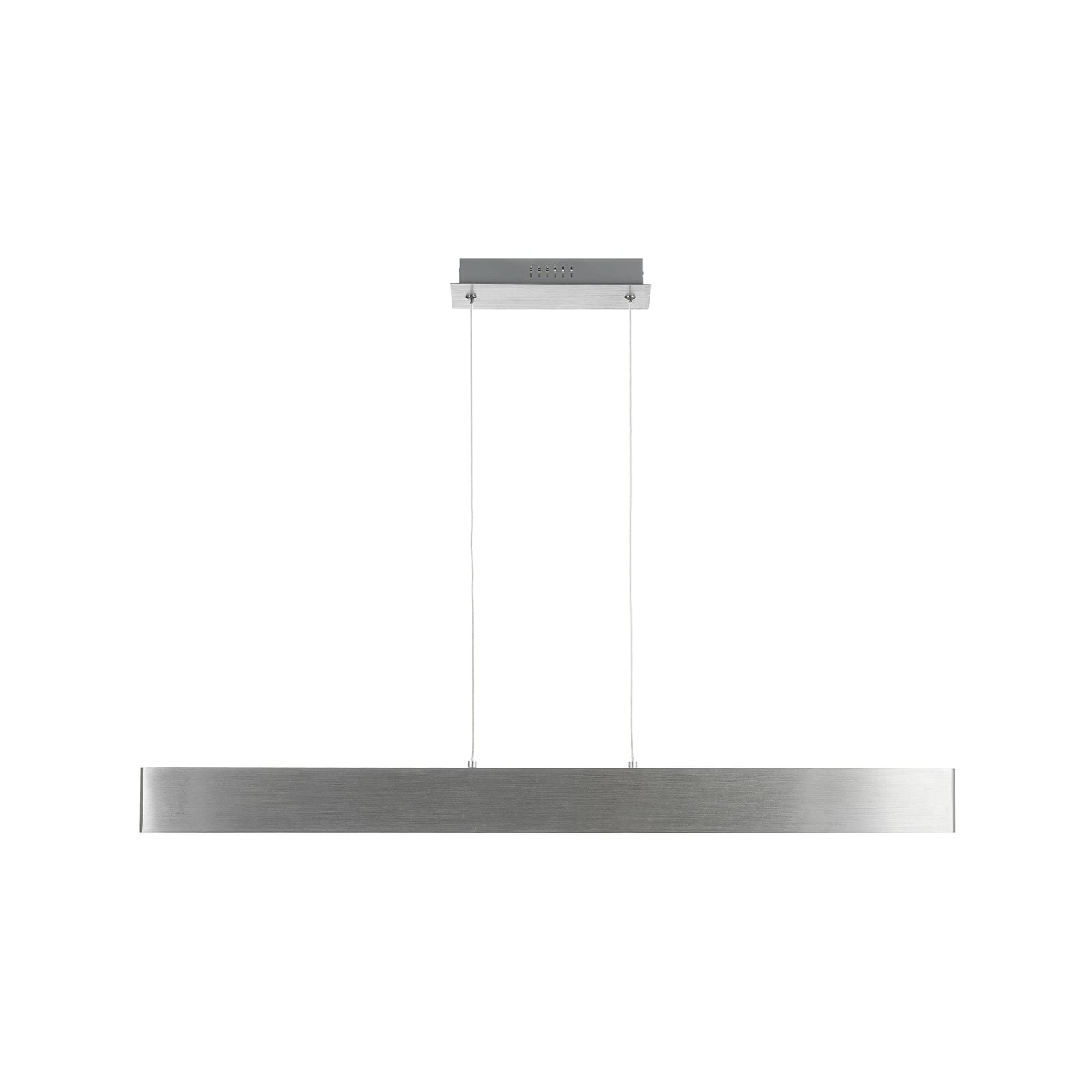 LED pendellampe Tinkodara aluminium 101 cm detalj av aluminiumsoverflate