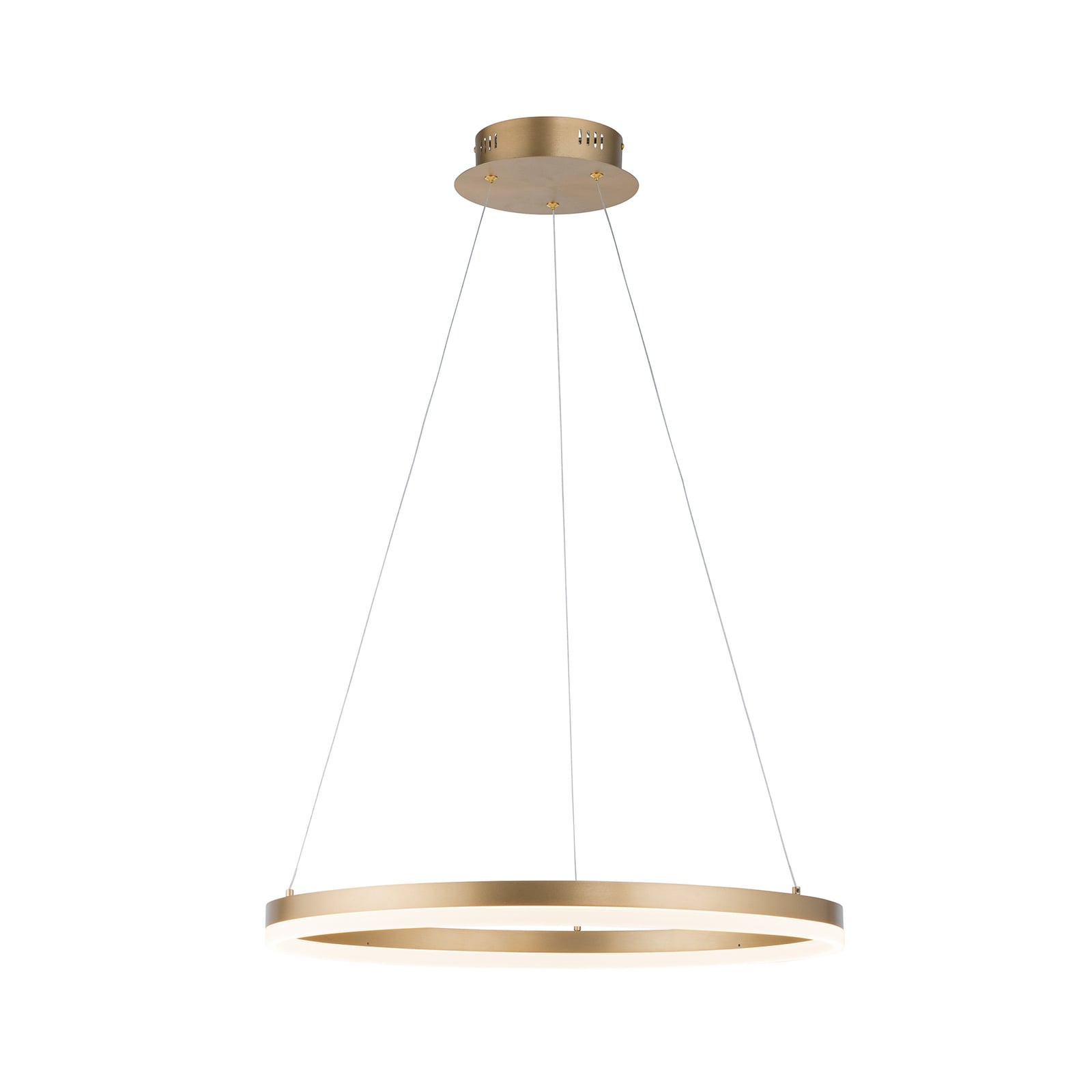 LED pendellampe Titus dimbar messing Ø60 cm 44W forfra