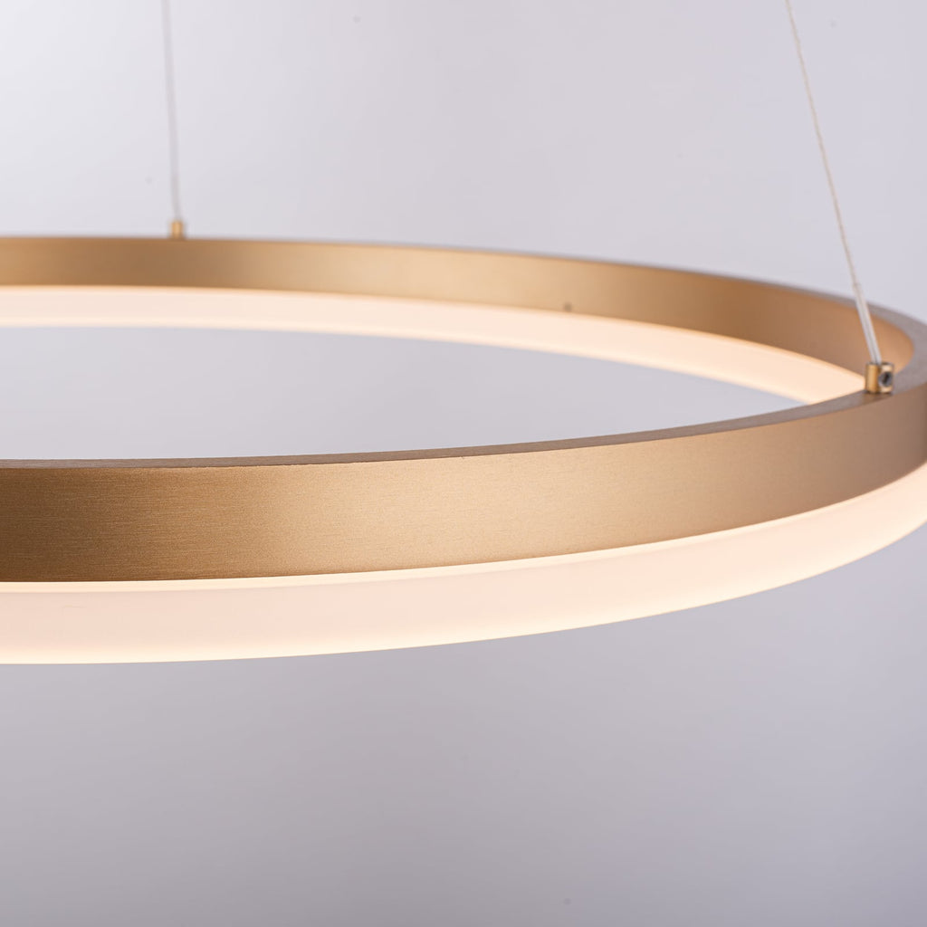 LED pendellampe Titus dimbar messing Ø60 cm 44W nærbilde