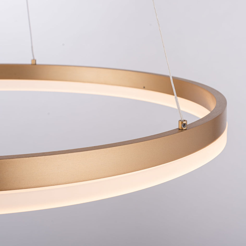LED pendellampe Titus dimbar messing Ø60 cm 44W lysmodus