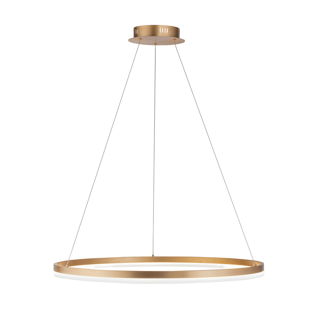 LED pendellampe Titus messing dimbar Ø80 cm 60W bakside