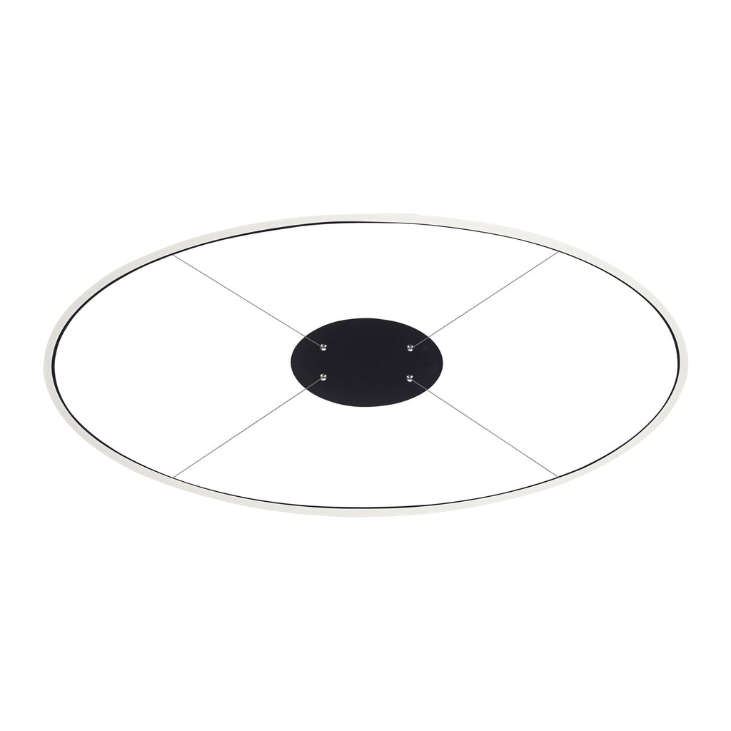 LED pendellampe Titus oval 118x56 cm antrasitt bakside