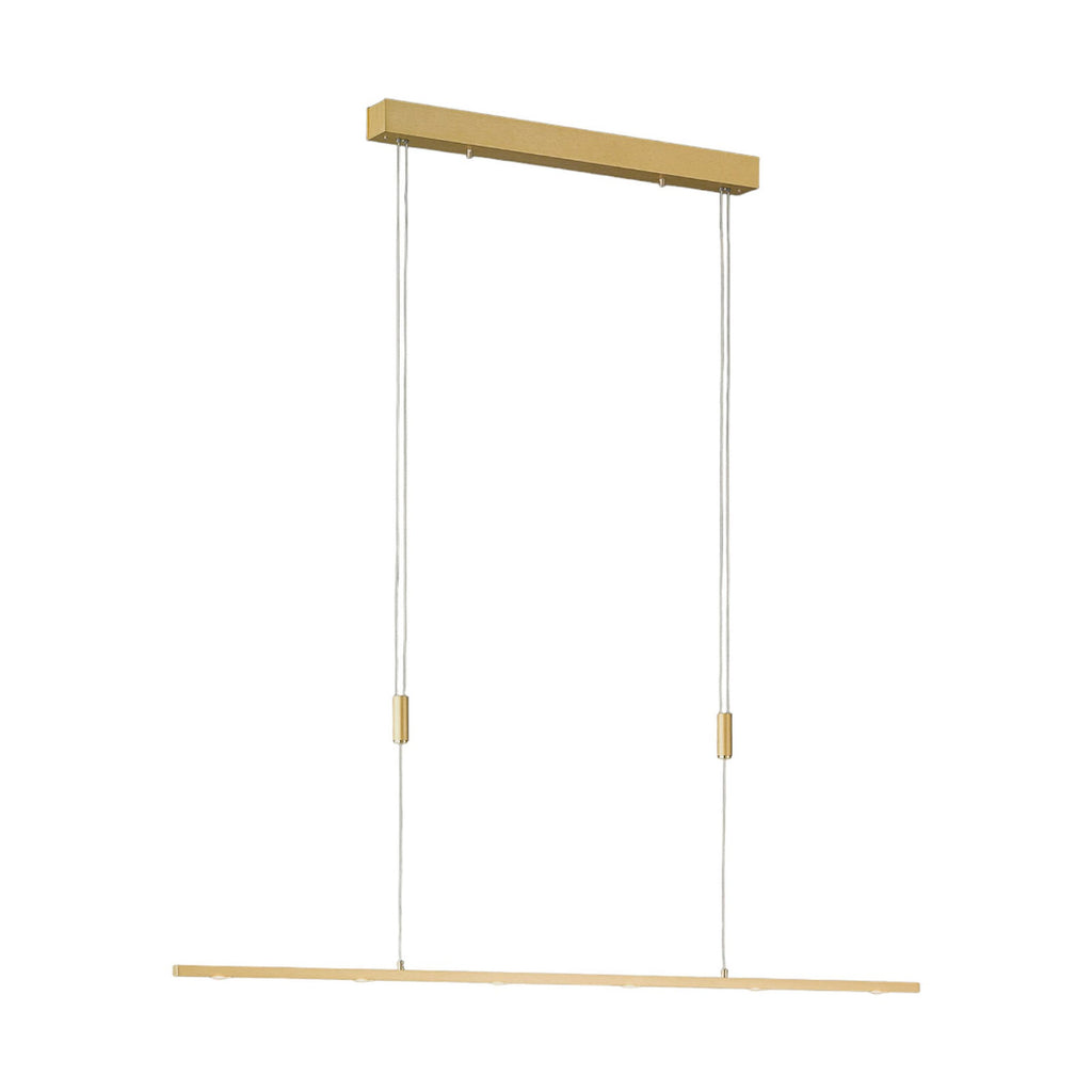 LED pendellampe Tolu dimbar messing 119 cm detalj av messingoverflate