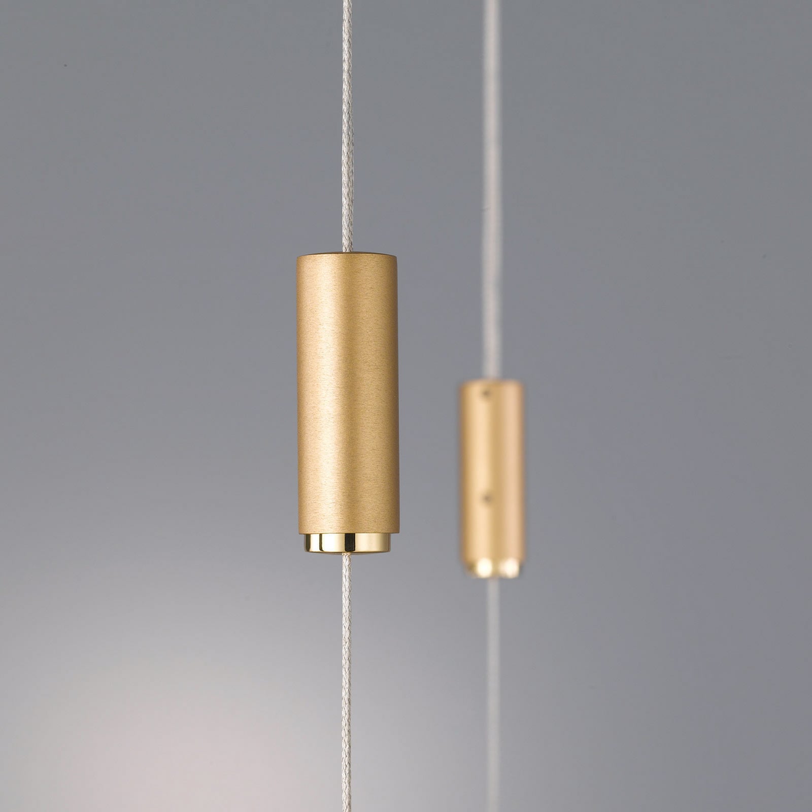 LED pendellampe Tolu dimbar messing 119 cm justerbar høyde