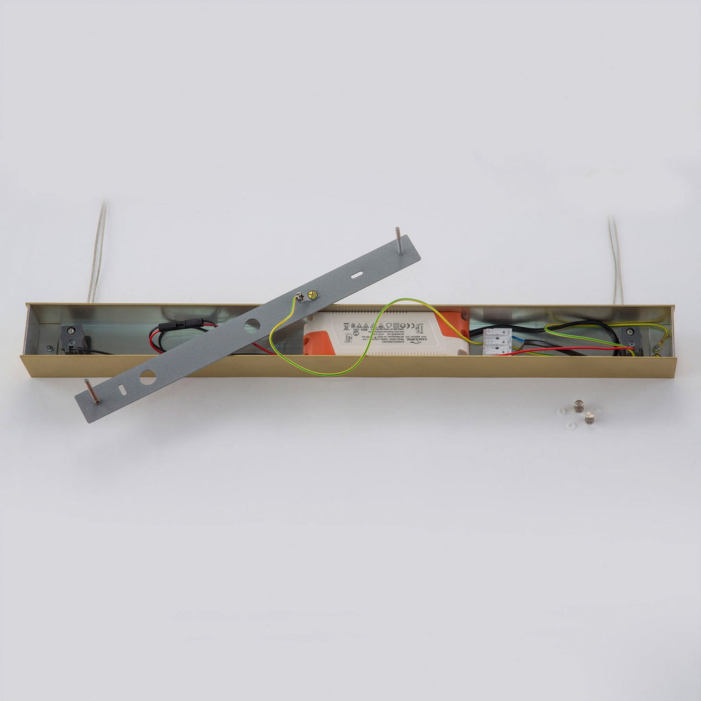 LED pendellampe Tolu dimbar messing 119 cm opphengssystem