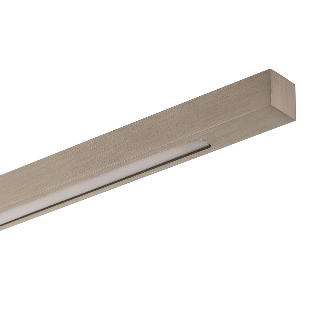 LED pendellampe Tolu matt nikkel 118 cm nærbilde av finish