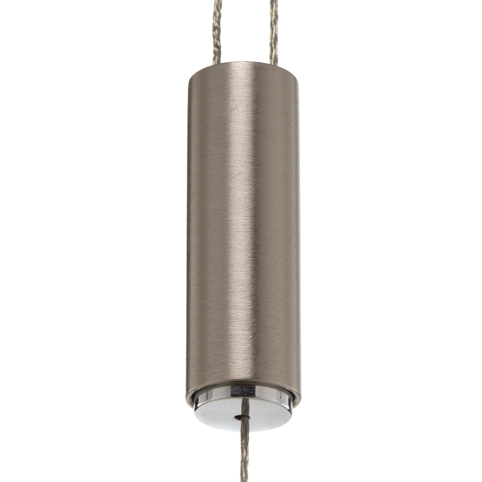 LED pendellampe Tolu matt nikkel 118 cm oppheng detalj