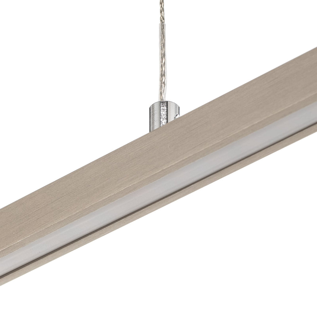LED pendellampe Tolu matt nikkel 118 cm slank design