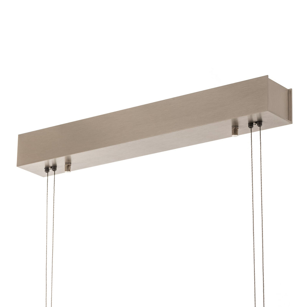 LED pendellampe Tolu matt nikkel 118 cm lysbånd