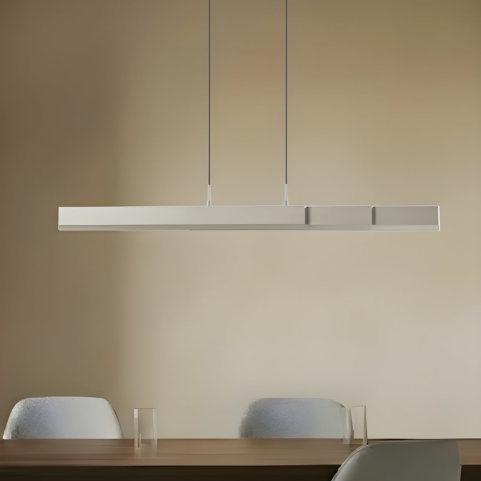 LED pendellampe Torven dimbar CCT aluminium 121 cm forfra