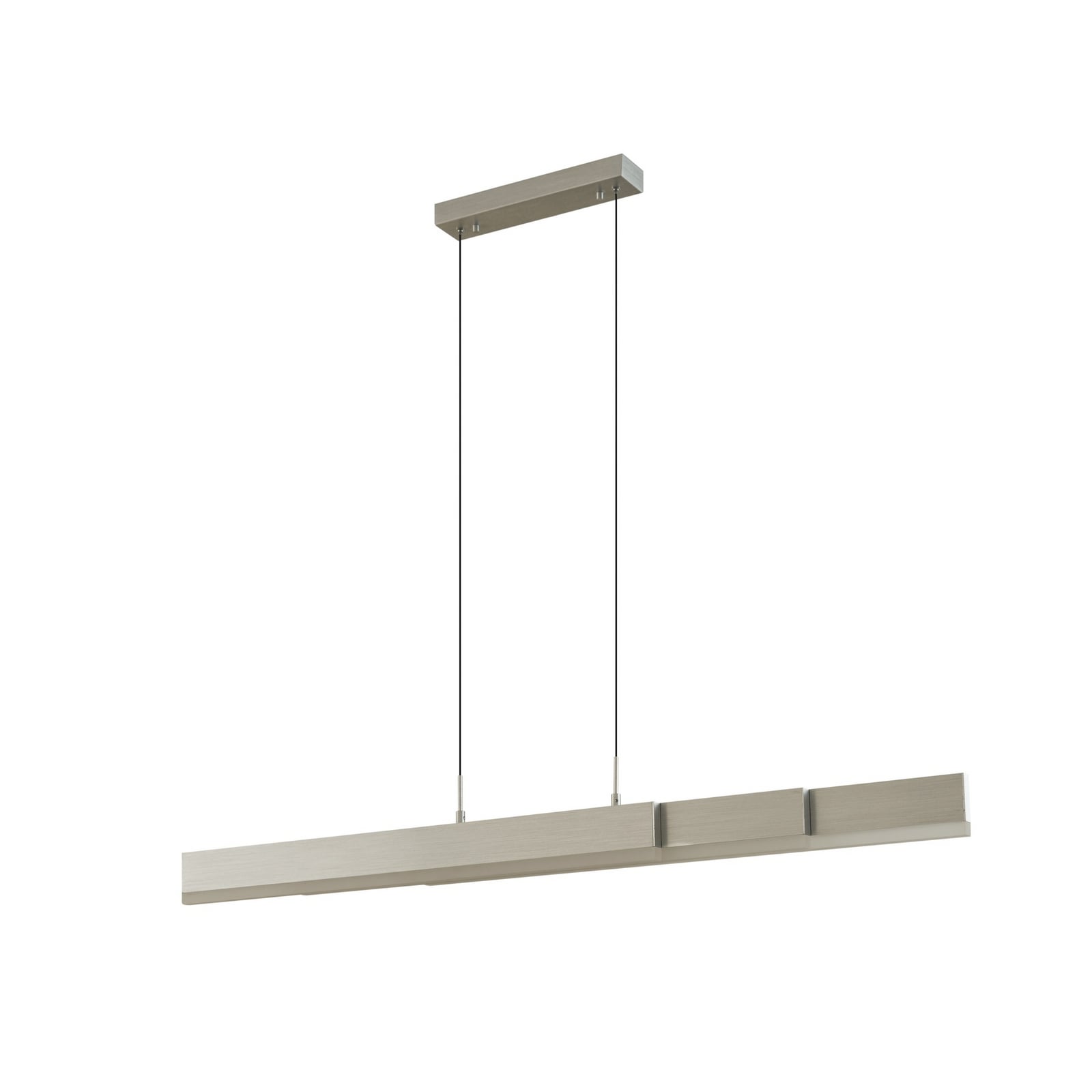 LED pendellampe Torven dimbar CCT aluminium 121 cm montert i rom