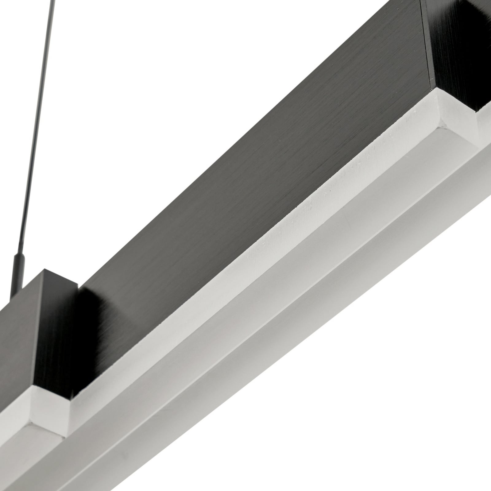 LED pendellampe Torven svart dimbar CCT justerbar oppheng