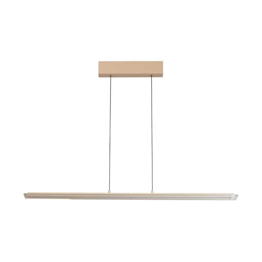 LED pendellampe Torvi sand/hvit 115 cm dimbar CCT 22W forfra