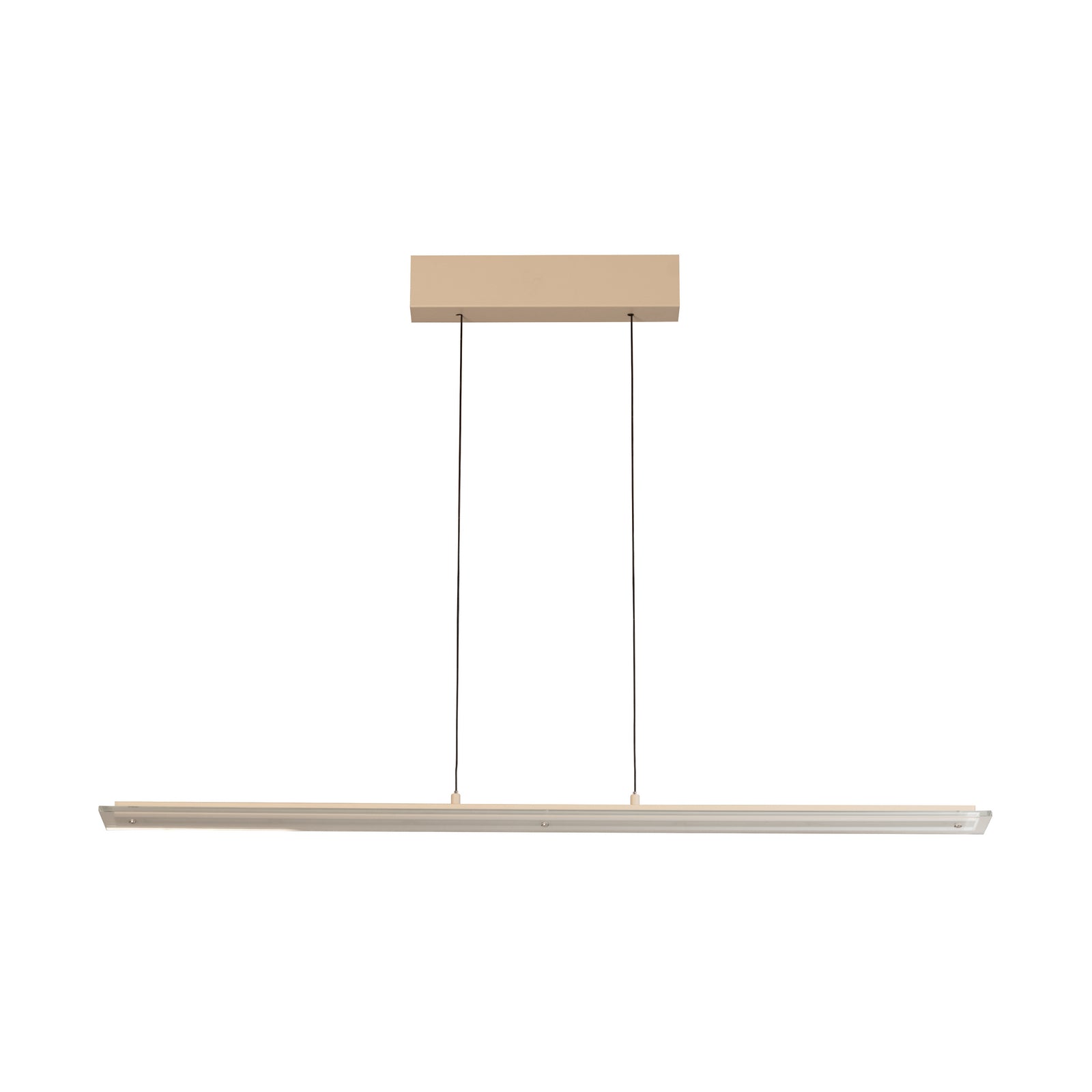LED pendellampe Torvi sand/hvit 115 cm dimbar CCT 22W forfra