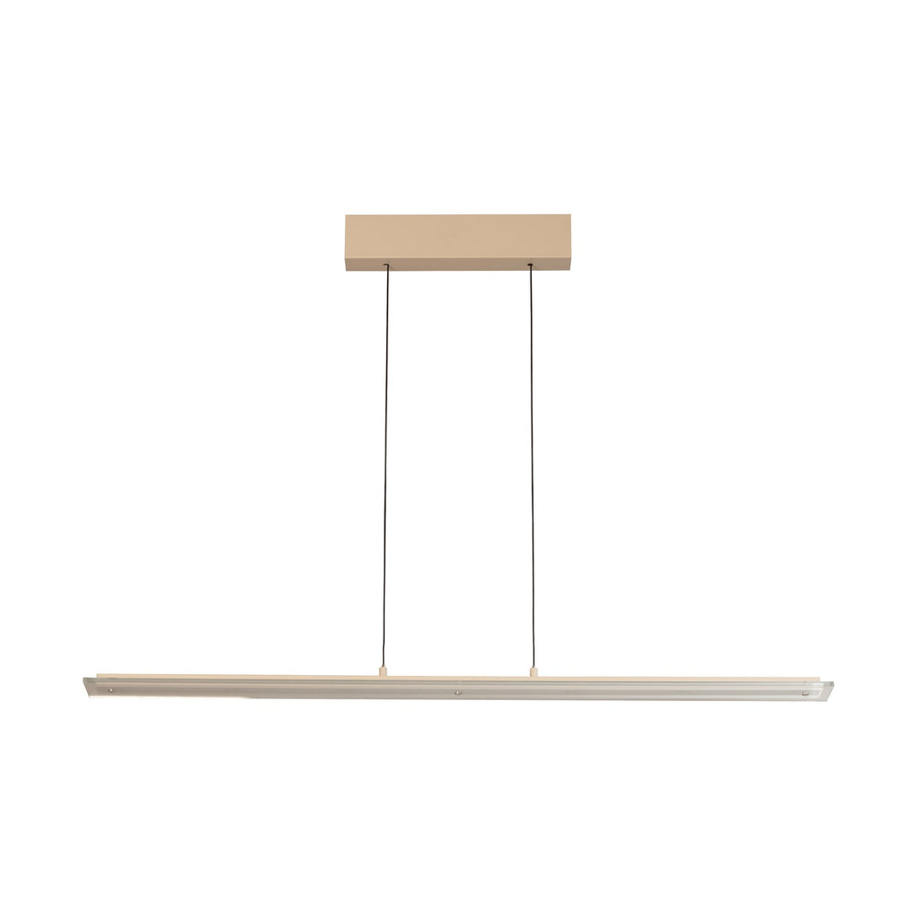 LED pendellampe Torvi sand/hvit 115 cm dimbar CCT 22W forfra