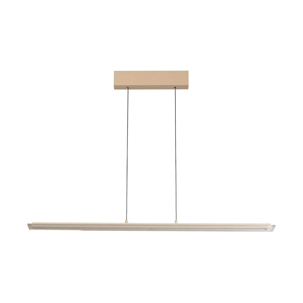 LED pendellampe Torvi sand/hvit 115 cm dimbar CCT 22W forfra