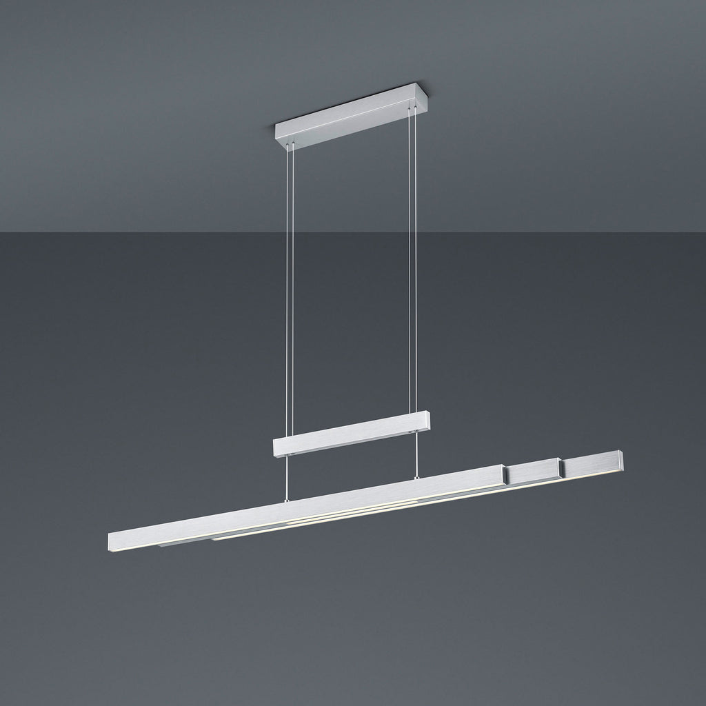 LED pendellampe Trajan dimbar CCT 2700-5000K matt nikkel justerbar høyde