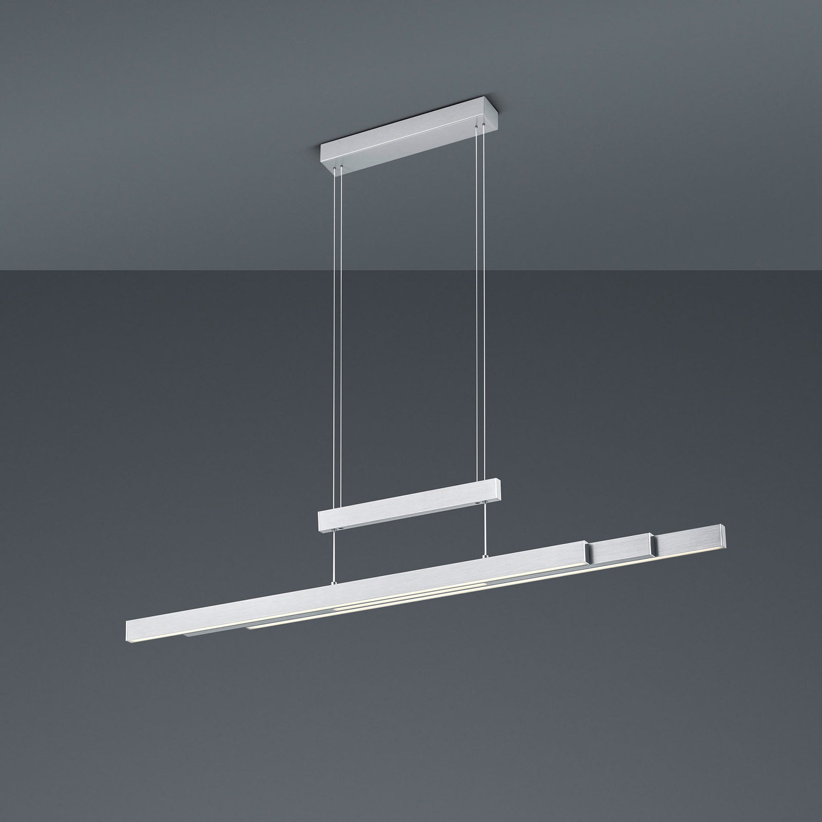 LED pendellampe Trajan dimbar CCT 2700-5000K matt nikkel justerbar høyde