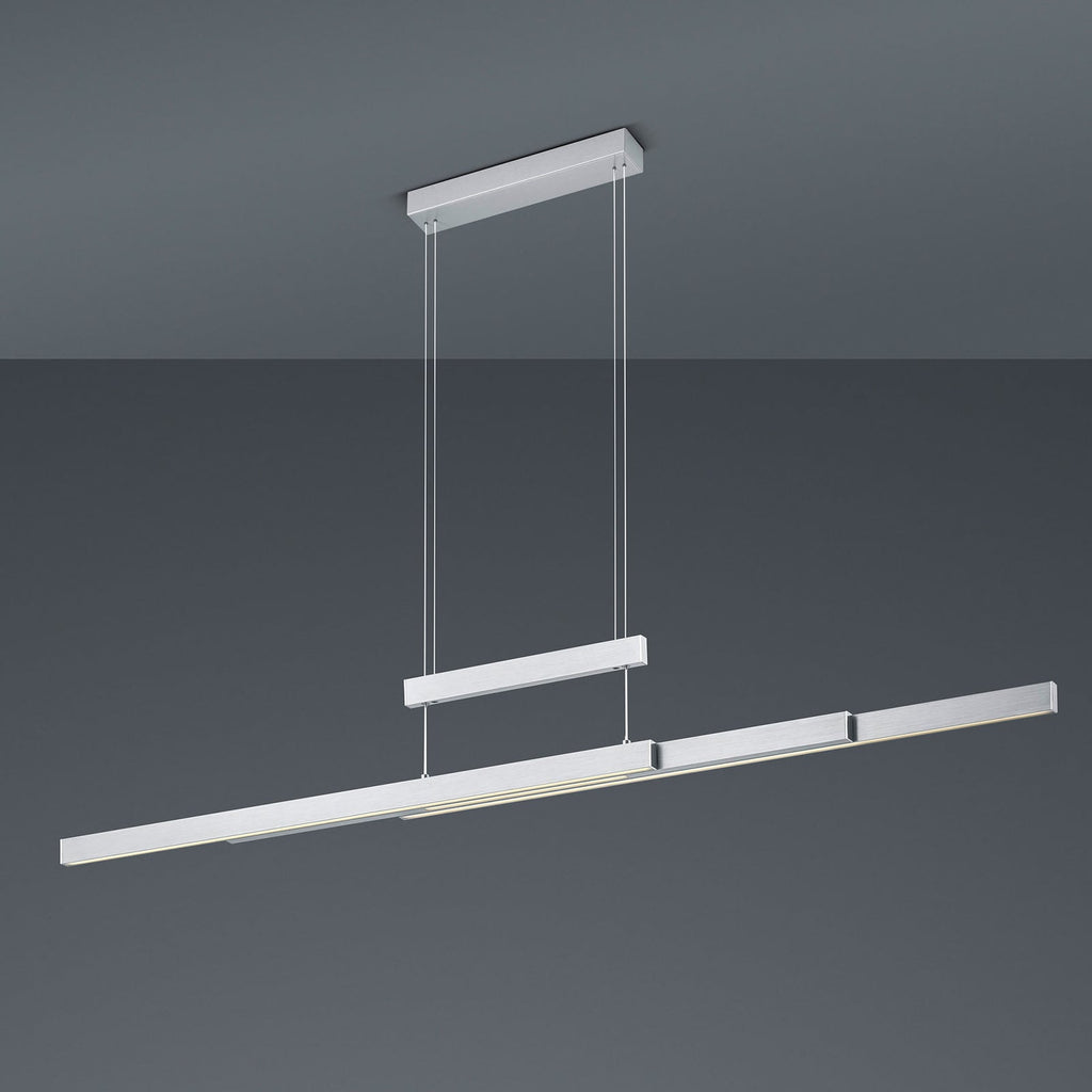 LED pendellampe Trajan dimbar CCT 2700-5000K matt nikkel touch-brytere