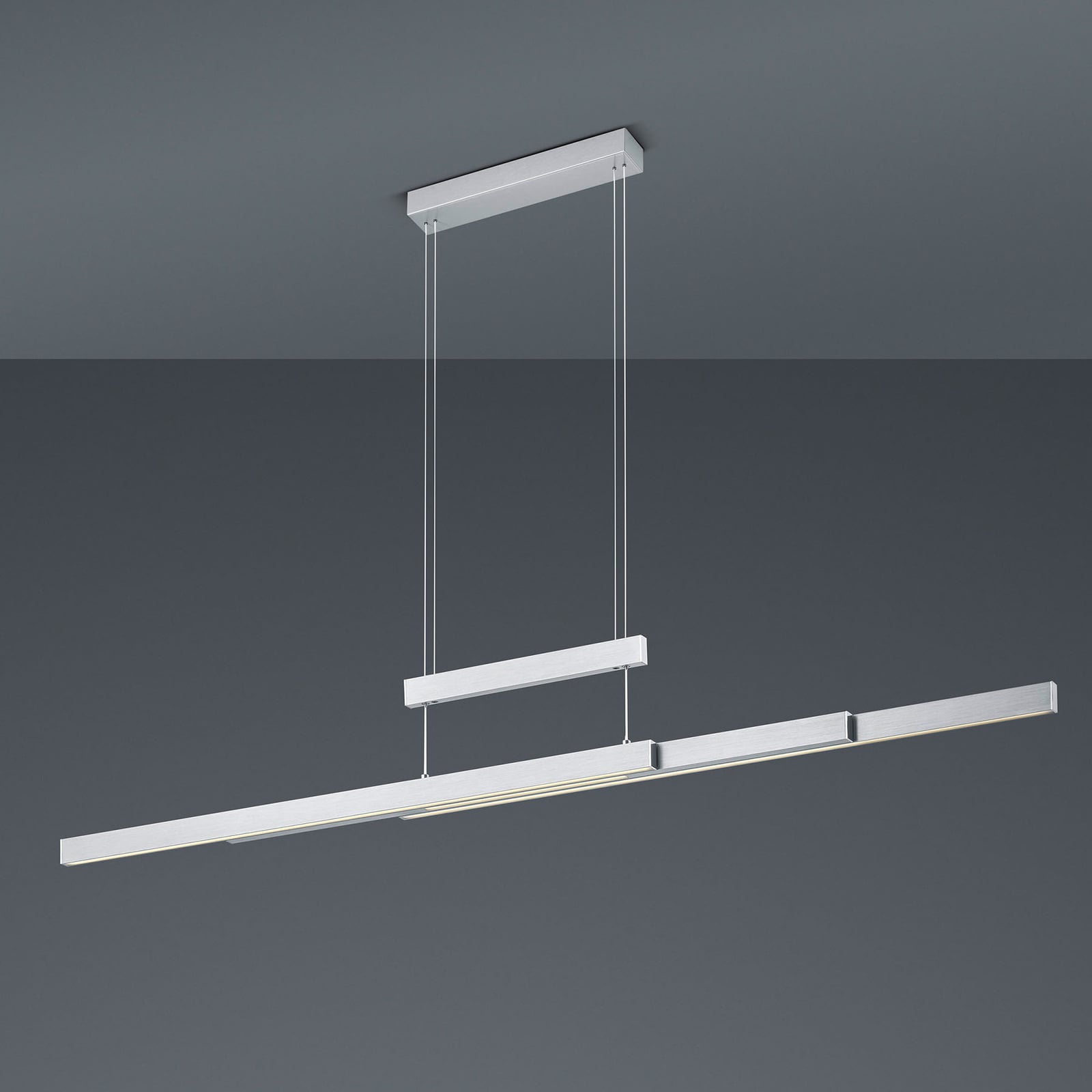 LED pendellampe Trajan dimbar CCT 2700-5000K matt nikkel touch-brytere