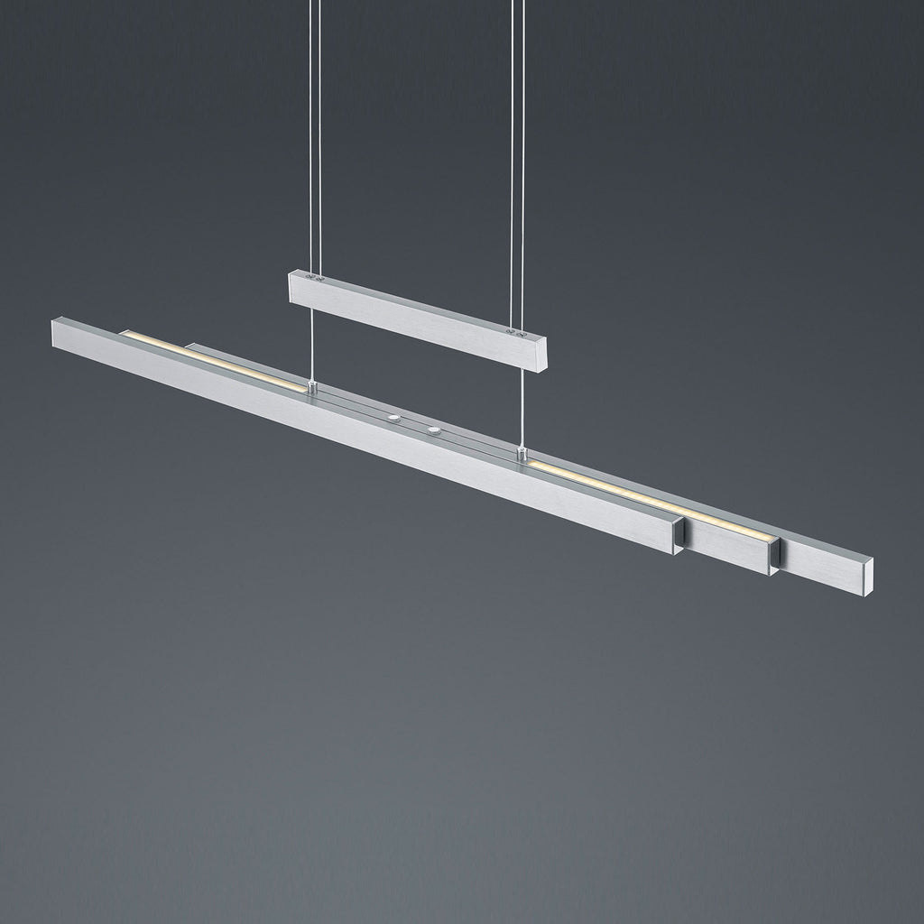 LED pendellampe Trajan dimbar CCT 2700-5000K matt nikkel opp- og downlight