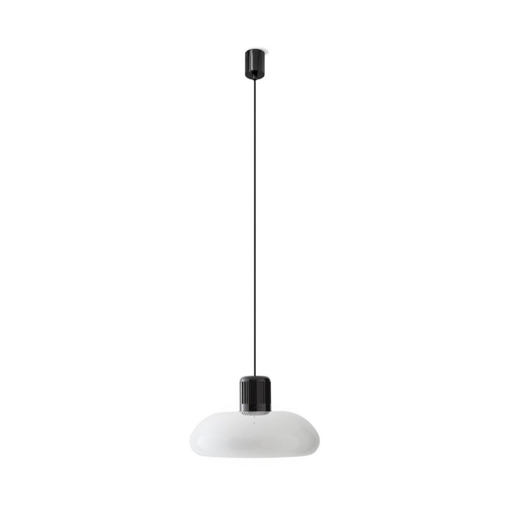 LED pendellampe Trepiù dimbar hvit/svart Ø40 cm 27W forfra