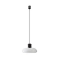 LED pendellampe Trepiù dimbar hvit/svart Ø40 cm 27W forfra