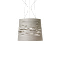 LED pendellampe Tress grande dimbar greige Ø48 cm forfra