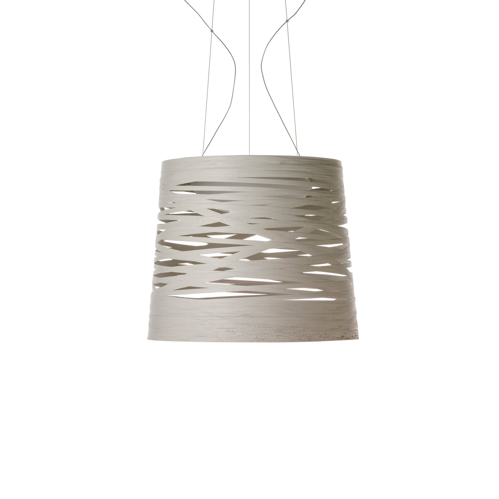 LED pendellampe Tress grande dimbar greige Ø48 cm forfra