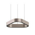 LED pendellampe Trigon elfenben aluminium dimbar forfra