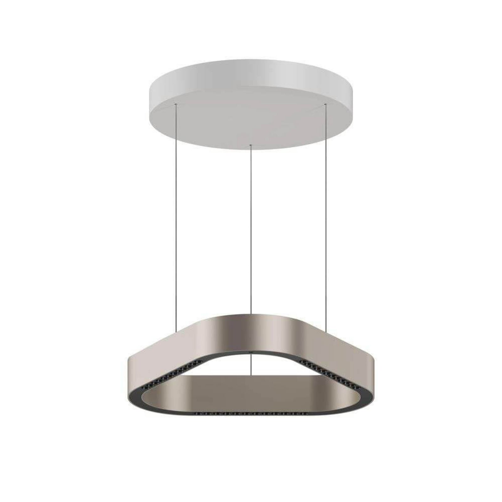 LED pendellampe Trigon elfenben aluminium dimbar bakside