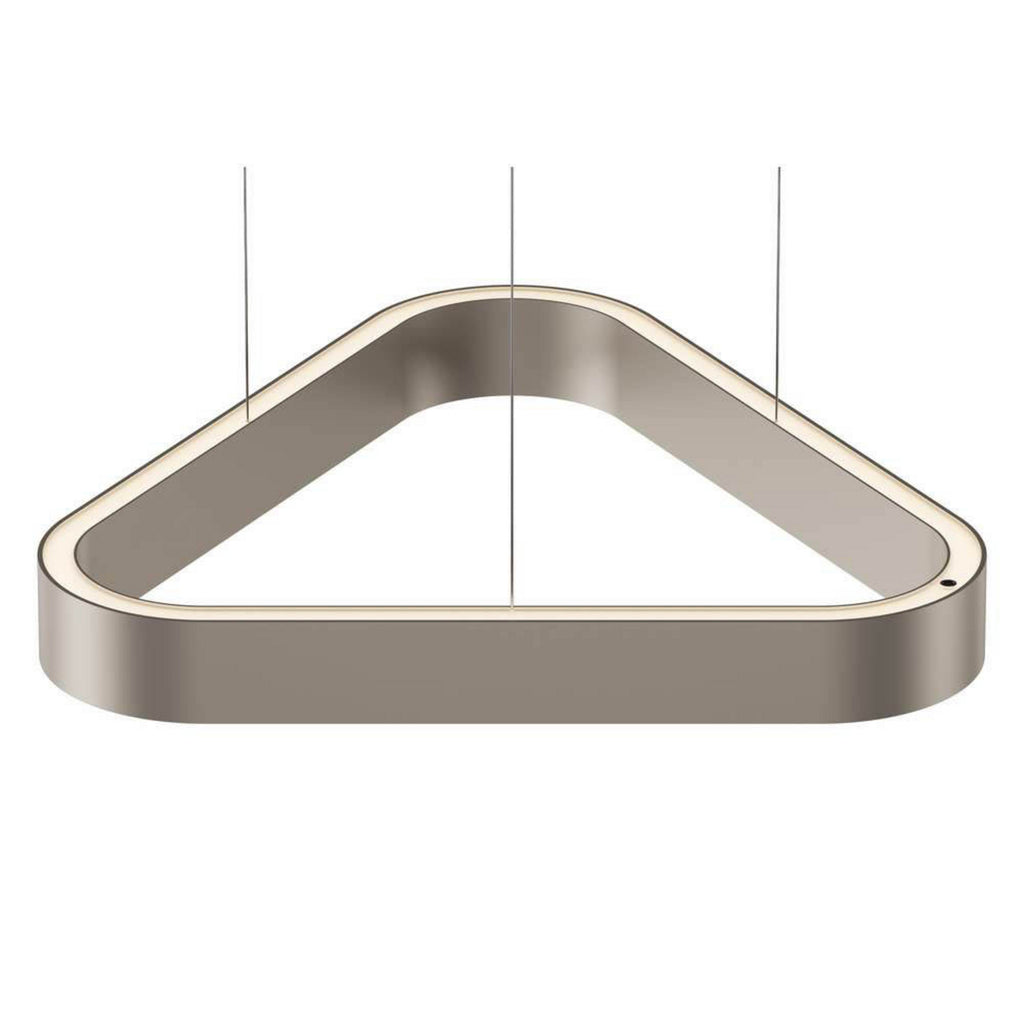LED pendellampe Trigon elfenben aluminium dimbar detalj av dimmer