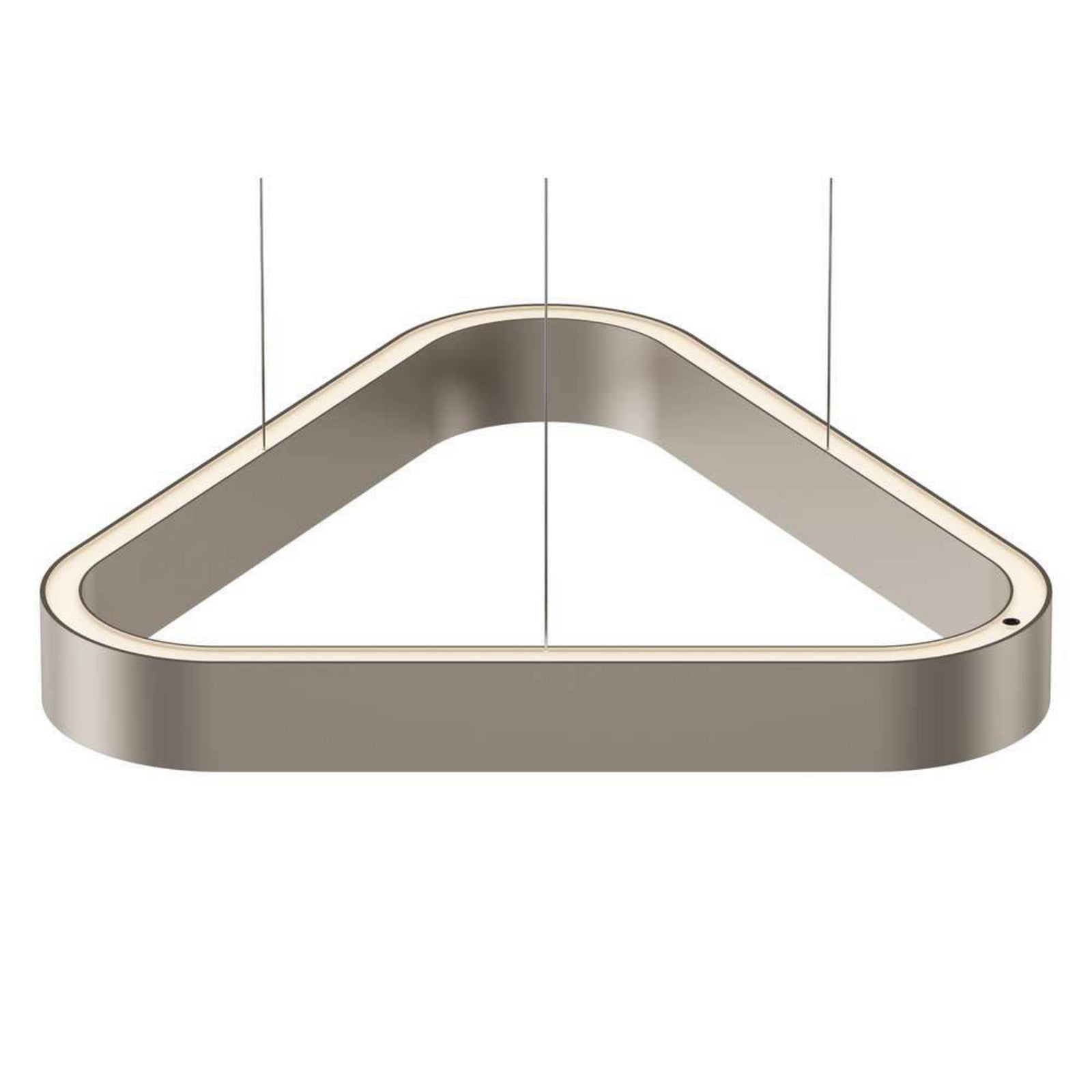 LED pendellampe Trigon elfenben aluminium dimbar detalj av dimmer