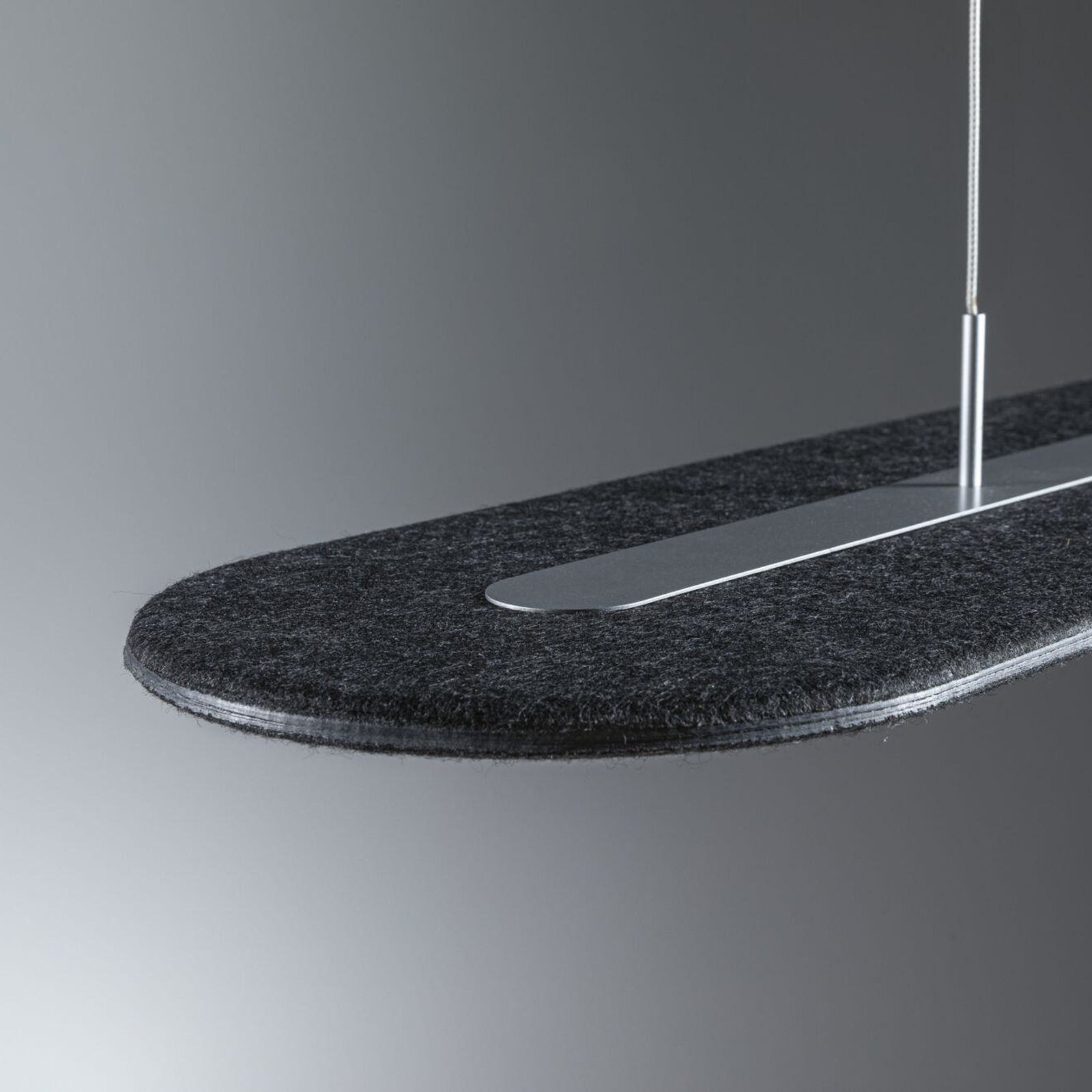Detaljbilde av LED pendellampe Tulga filt antrasitt dimbar 90 cm