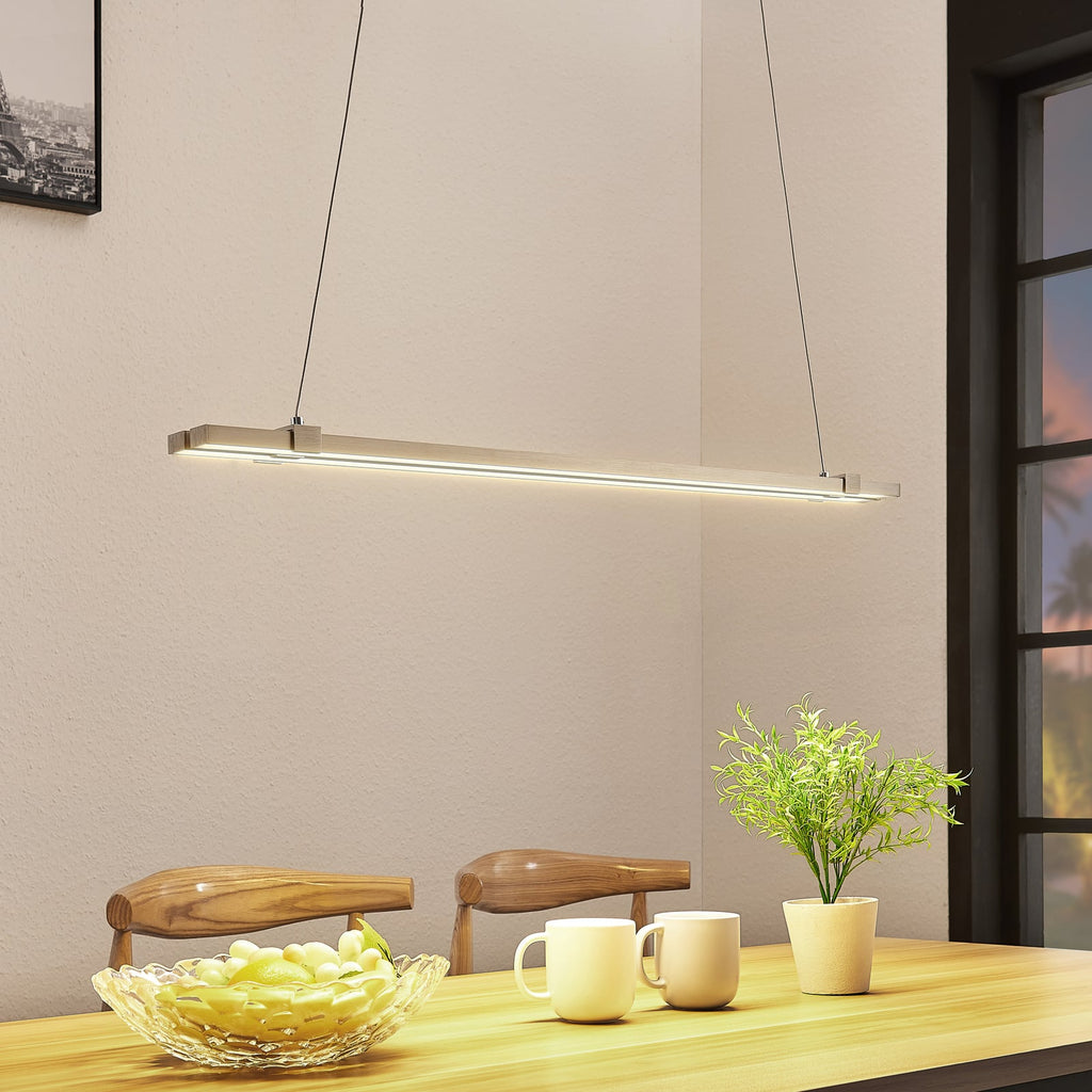 LED pendellampe Tymon smal uttrekkbar 100-140 cm dimbar forfra
