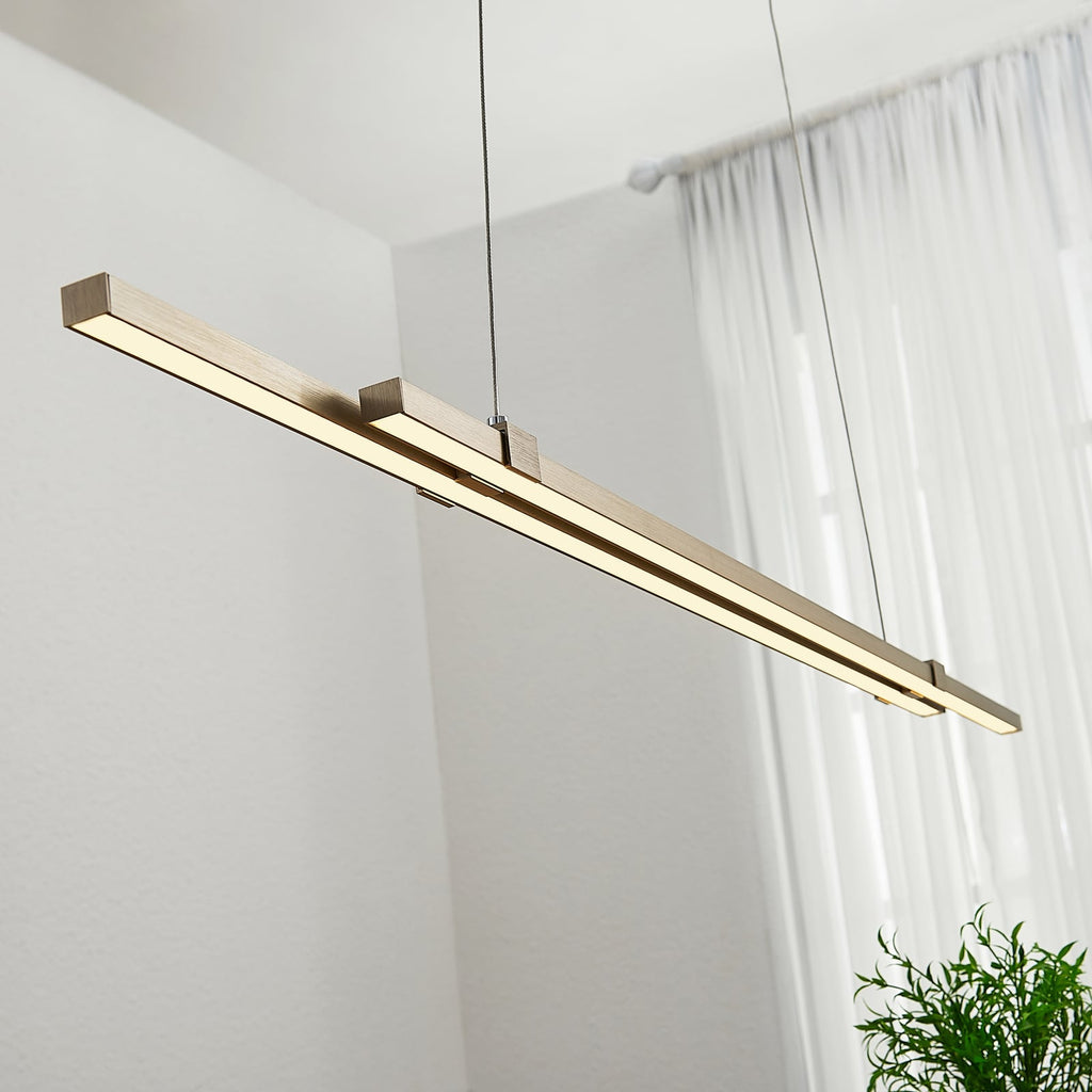 LED pendellampe Tymon smal uttrekkbar 100-140 cm dimbar bakside