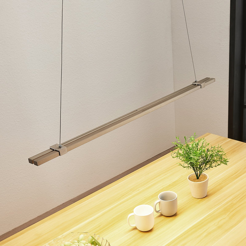 LED pendellampe Tymon smal uttrekkbar 100-140 cm dimbar montert