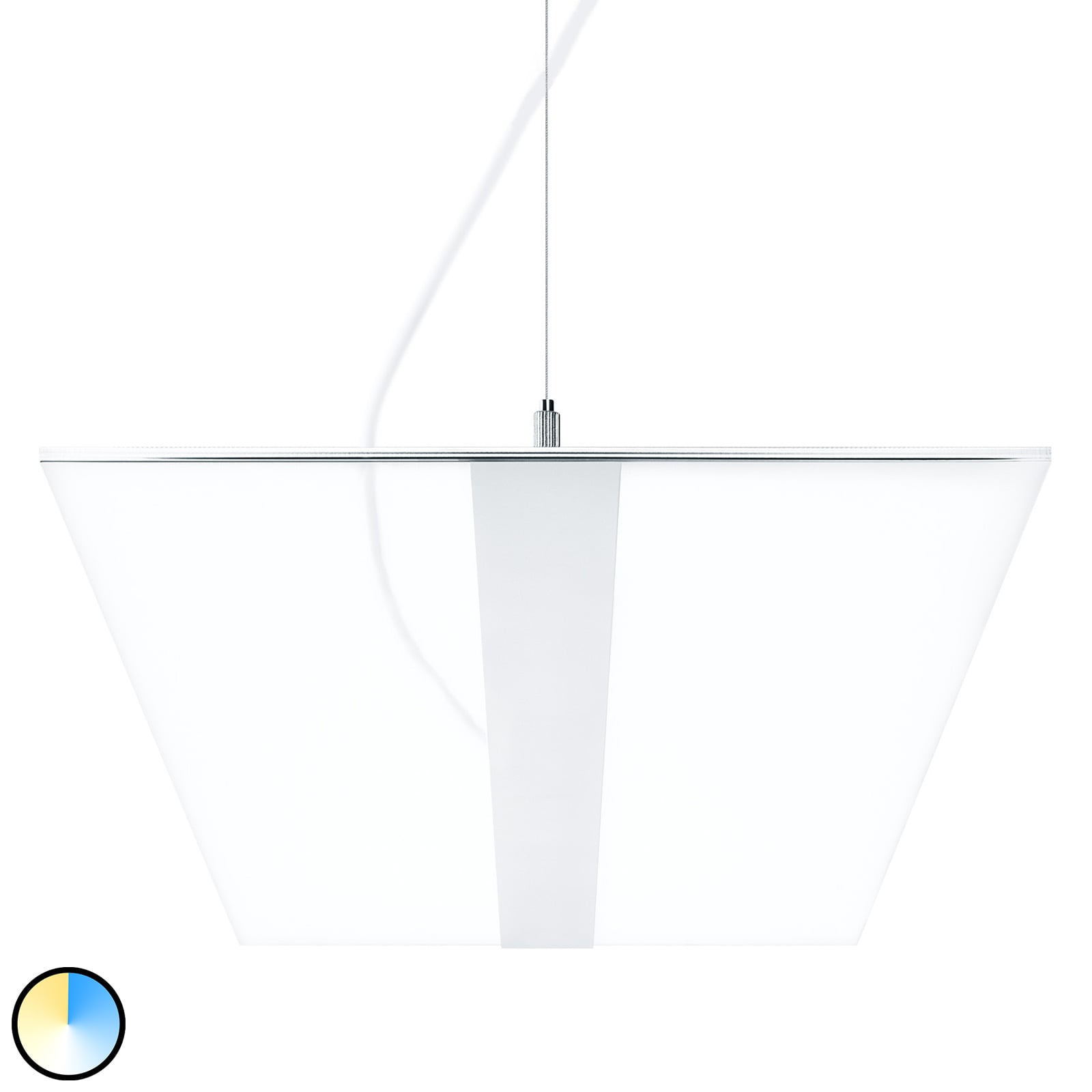 LED pendellampe Vaero 2700-6500K dimbar Bluetooth 125 cm forfra
