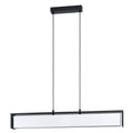 LED pendellampe Valdelagrano-Z tre/tekstil 100 cm dimbar RGB forfra