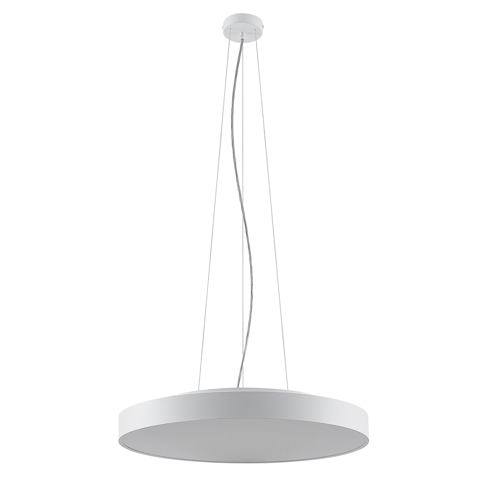 LED pendellampe Vanida hvit opp/ned dimbar Ø60 cm forfra