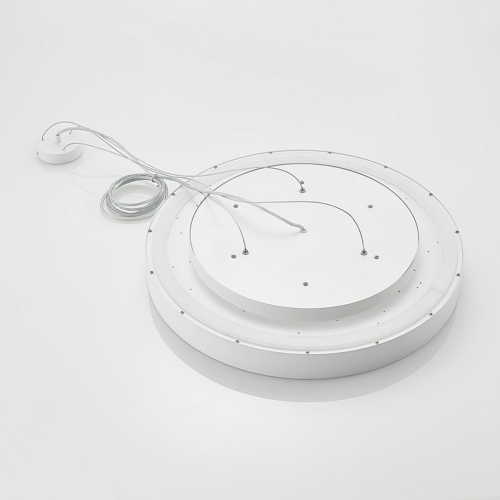 Montert LED pendellampe Vanida hvit opp/ned dimbar Ø60 cm i rom
