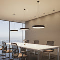 LED pendellampe Vanida svart Ø60 cm forfra