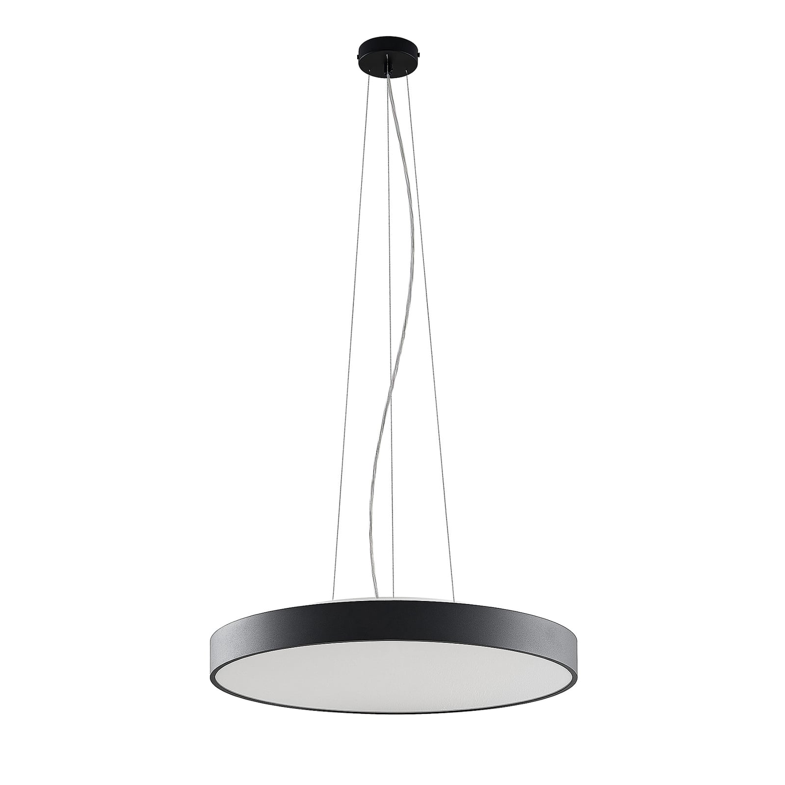 LED pendellampe Vanida svart Ø60 cm bakside